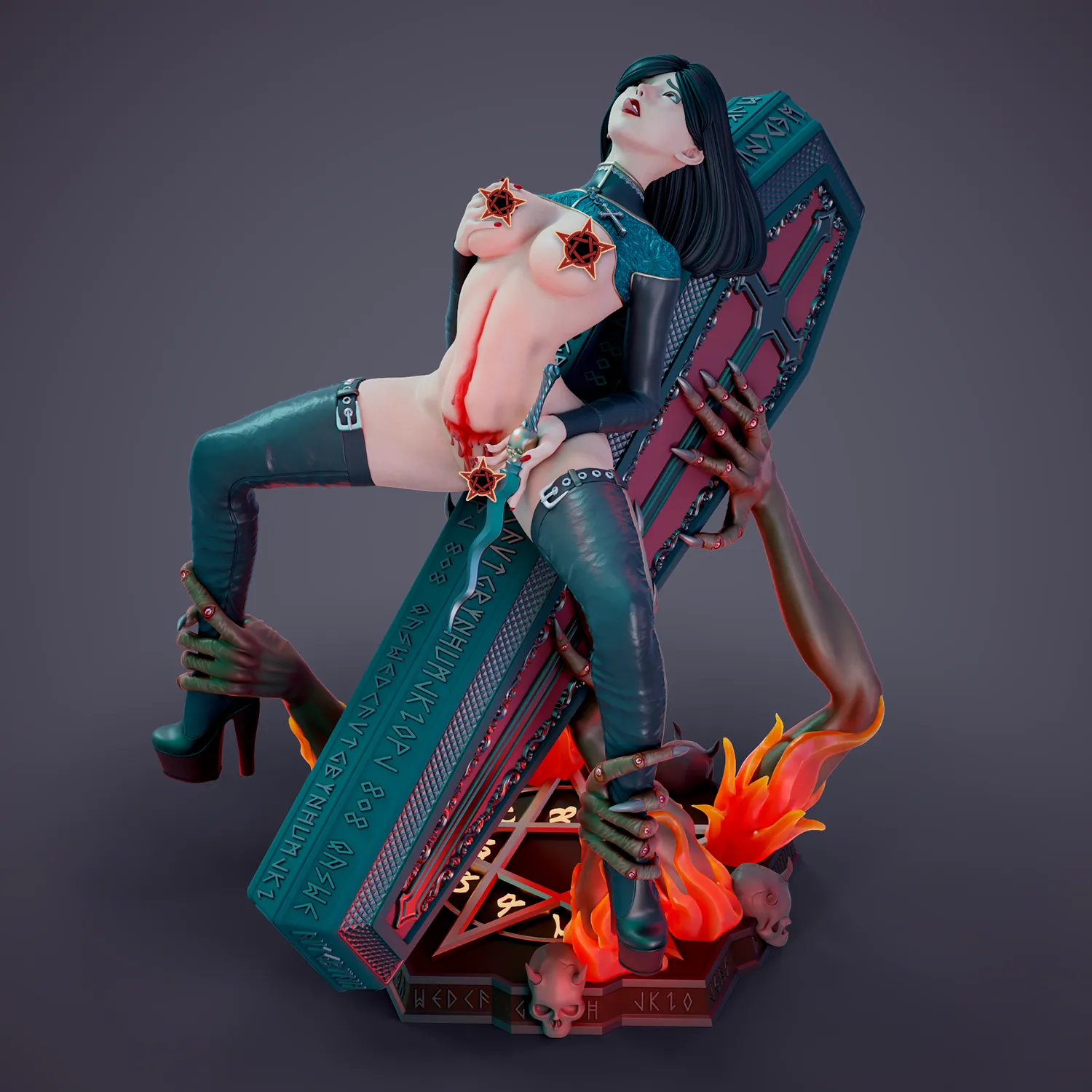 FIGURINE COLLECTION / SECT OF LUST / 3 PIECES