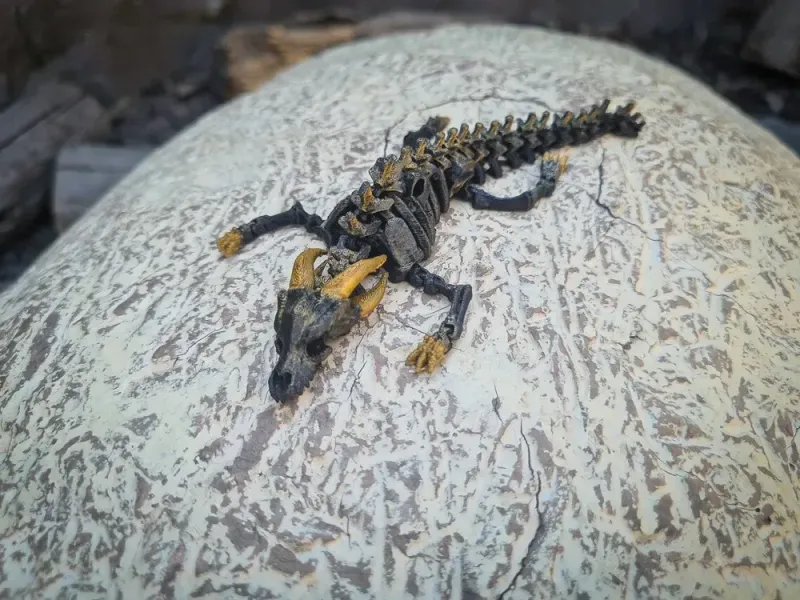 articulated dragon skeleton