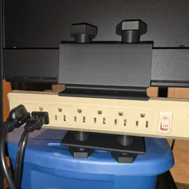 Power strip holder reverse, Universal multiple plug holder-0