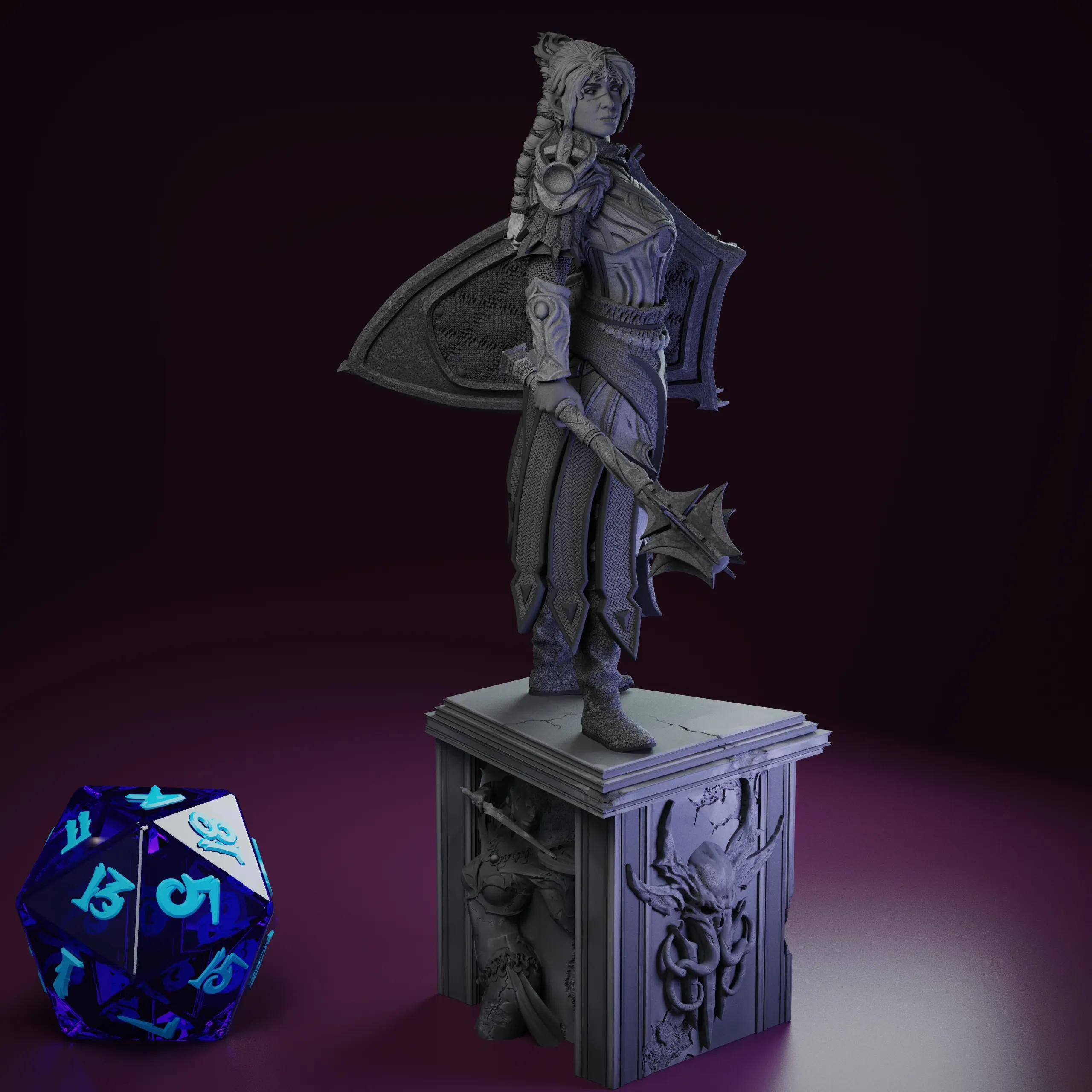 Shadowheart BG3 - tabletop 32mm and 75mm mini