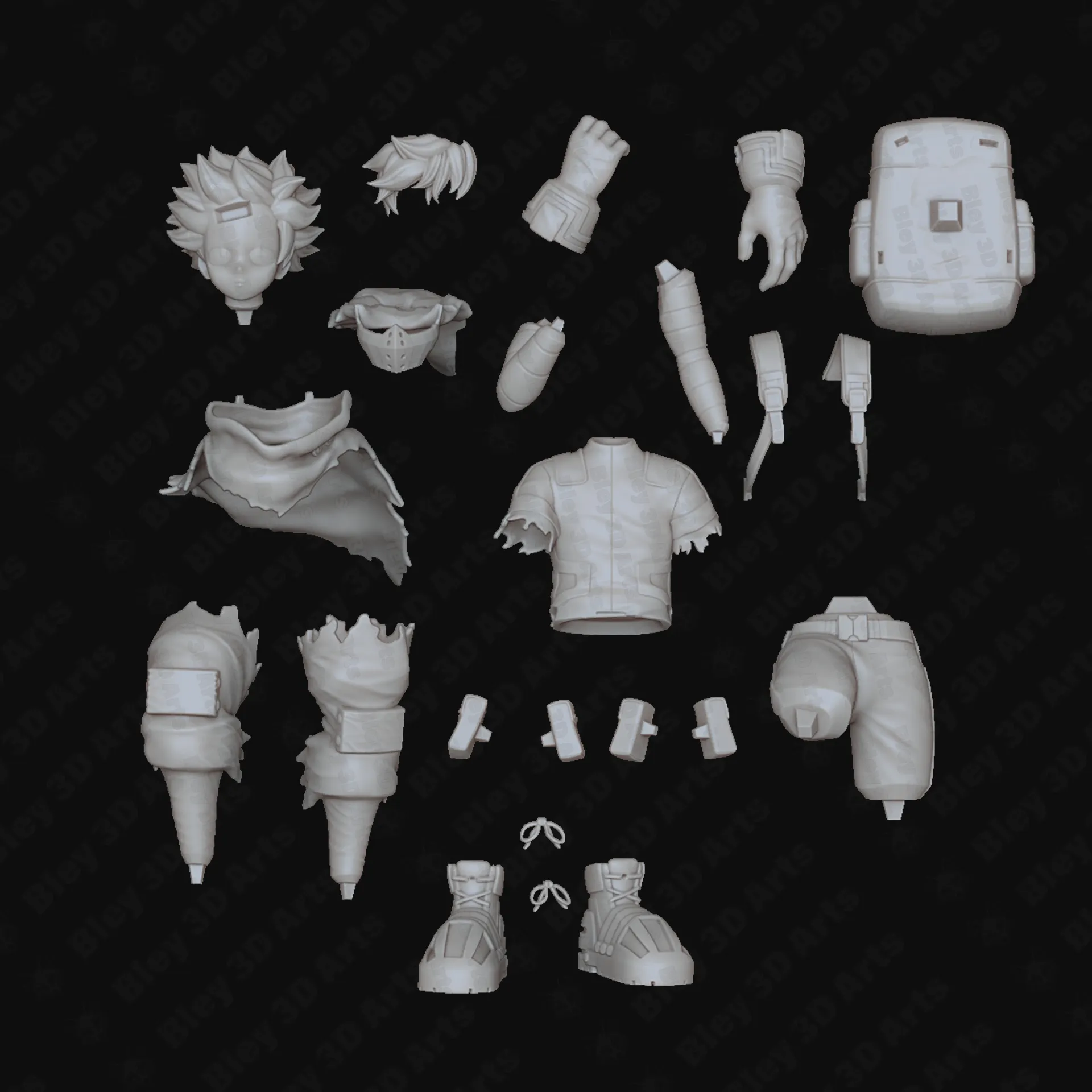 Deku vigilante STL 3D print model