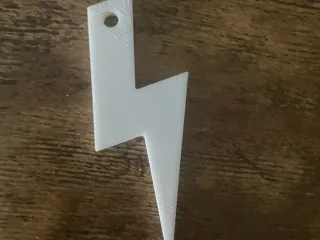 Lightning bolt keychain