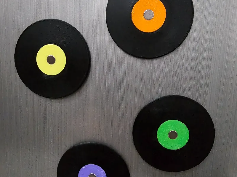Vinyl Fridge Magnet - Keep Your Kitchen Groovy.