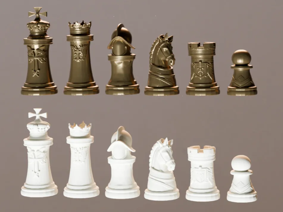 Set de Ajedrez Tematico Tercios Españoles STL/3MF-0