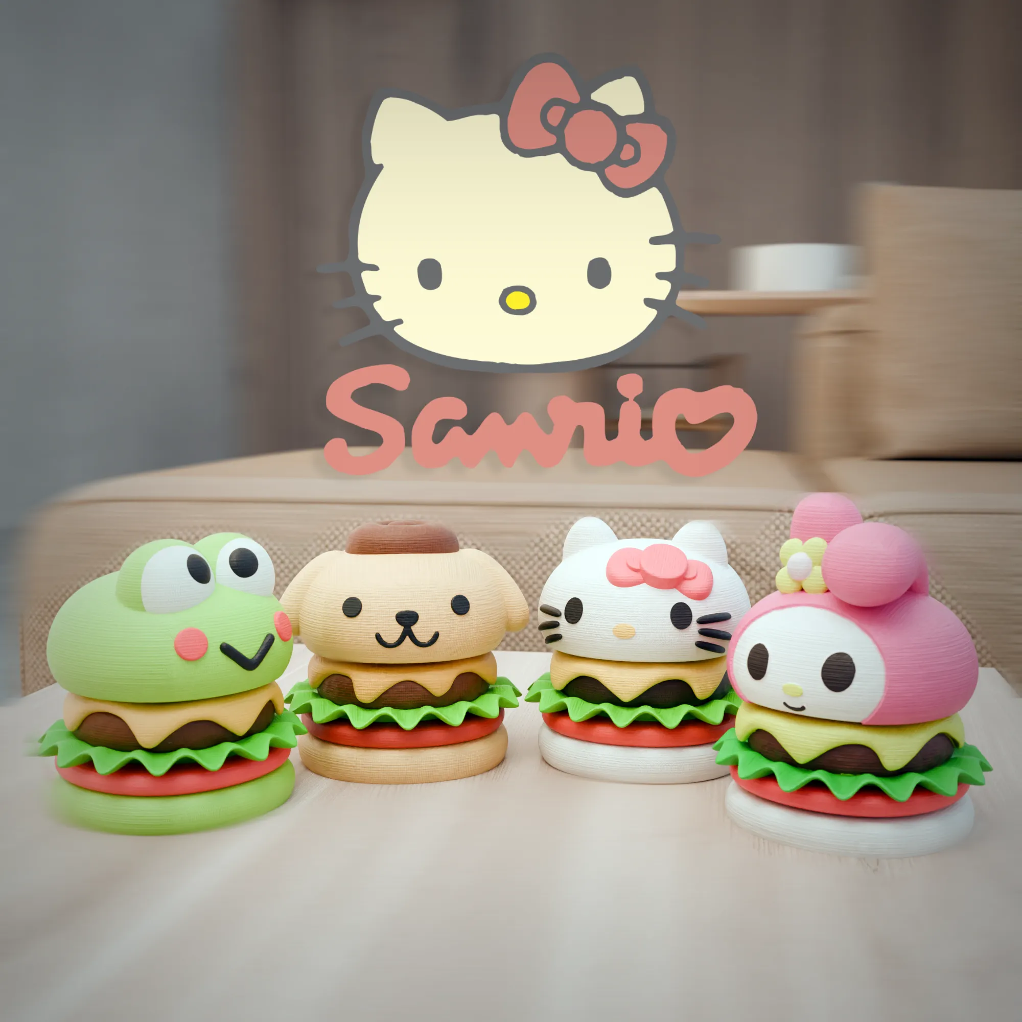 SANRIO PACK BURGUER DISMANTLABLE