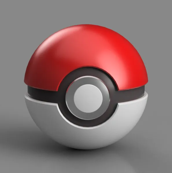 Modular Pokeball - 3D Printable Assembly model