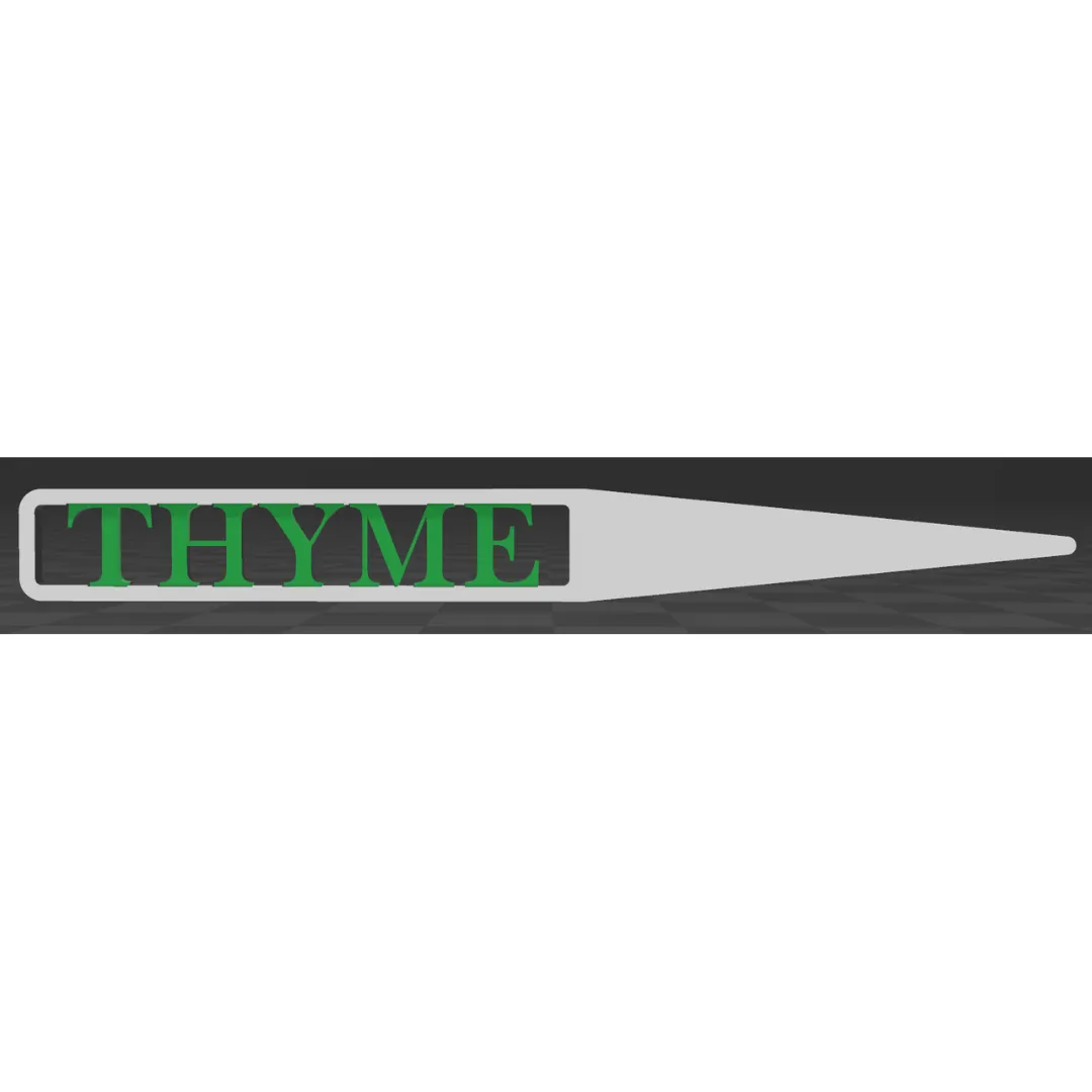 Thyme Plant Marker – 3D Printable