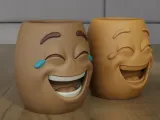 Laughing Emoji 3D Print Model Planter STL File-6