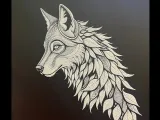 Wolf Leaf Hueforge 200x200-1