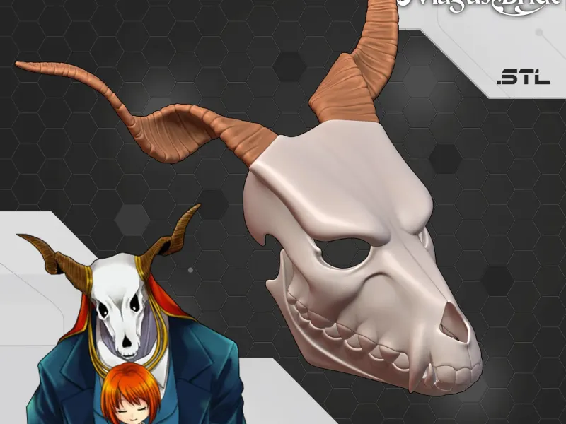 Elias Ainsworth Skull Ancient Magus Bride Cosplay