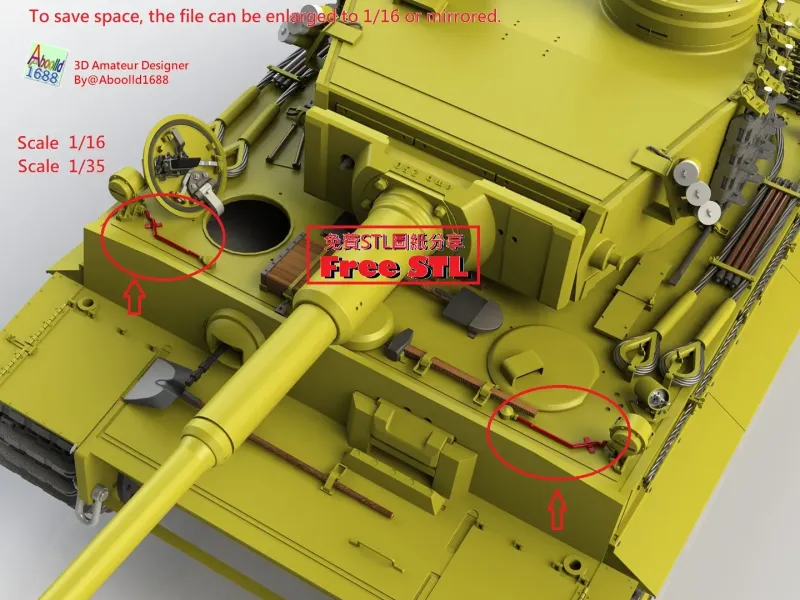 Tiger Tank Early Production For Bosh Light Pipel.(STL-16-35)