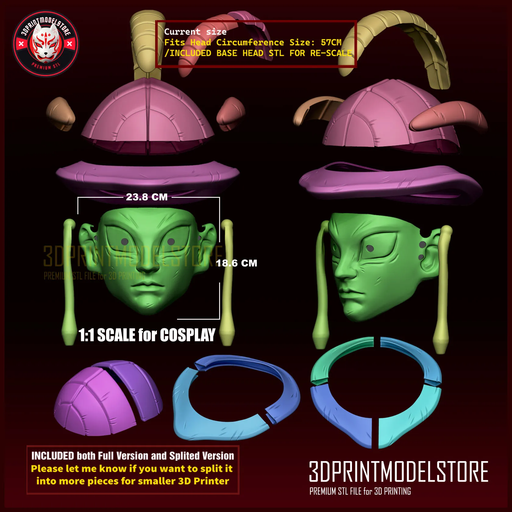 Hunter x Hunter Cosplay Meruem Mask - Anime Halloween Helmet