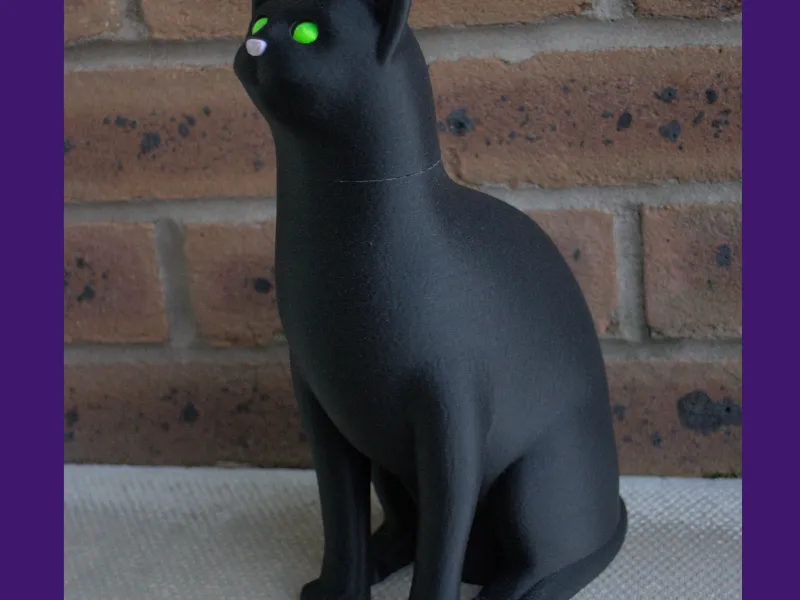 Chat d'Halloween - Yeux Lumineux