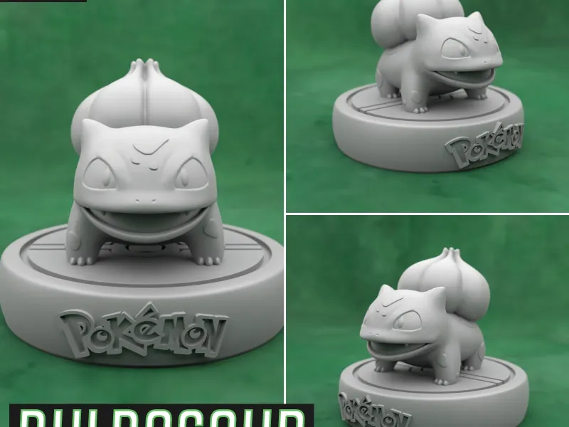 Bulbasaur - Bulbizarre (Pokémon) - STL - 3D Print