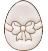 Easter Egg with Bow Cookie Cutter-1