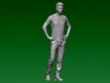 T-shirt model statue - statue - 3D print-0