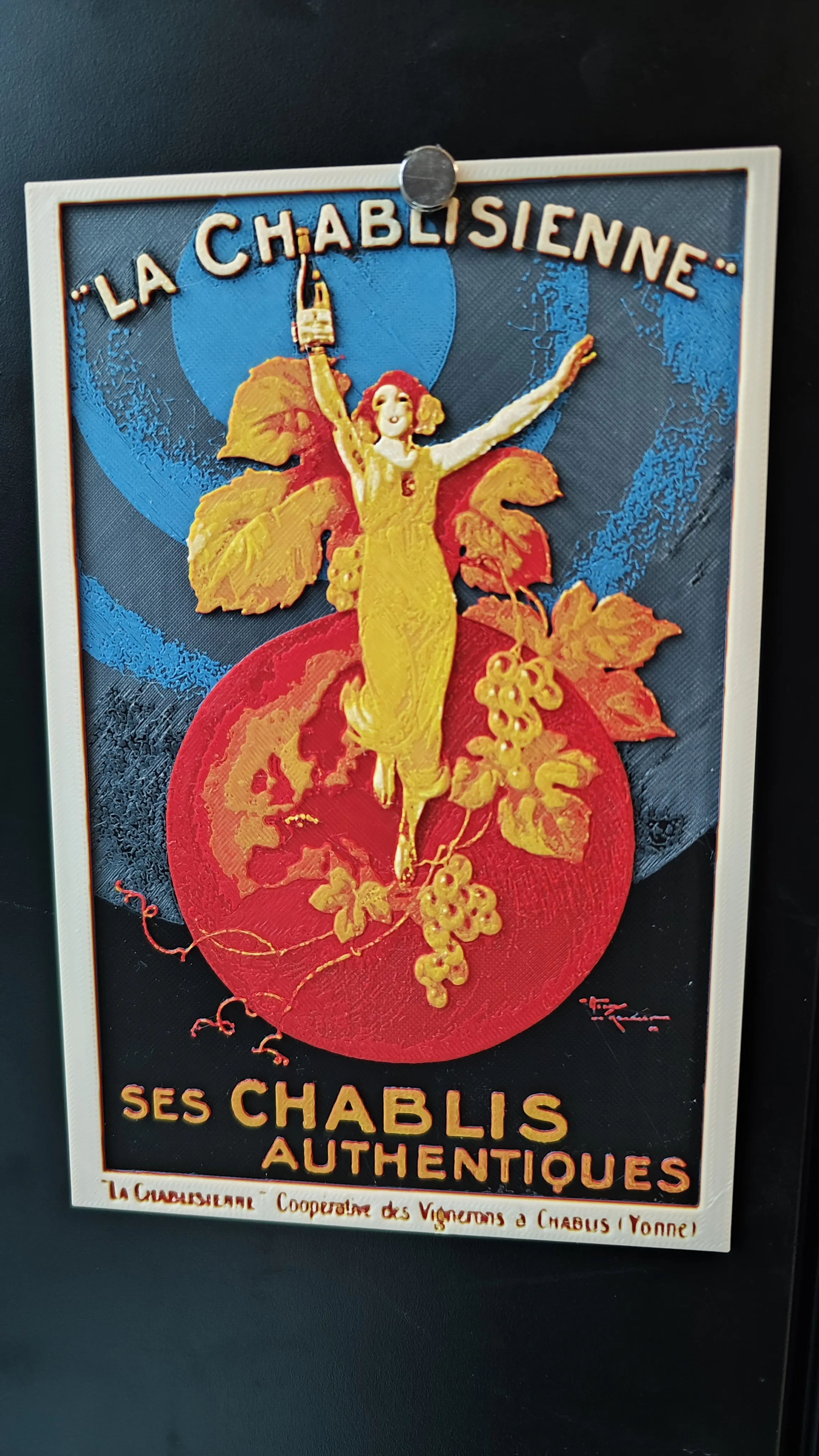 French vintage poster la chablisienne - hueforge