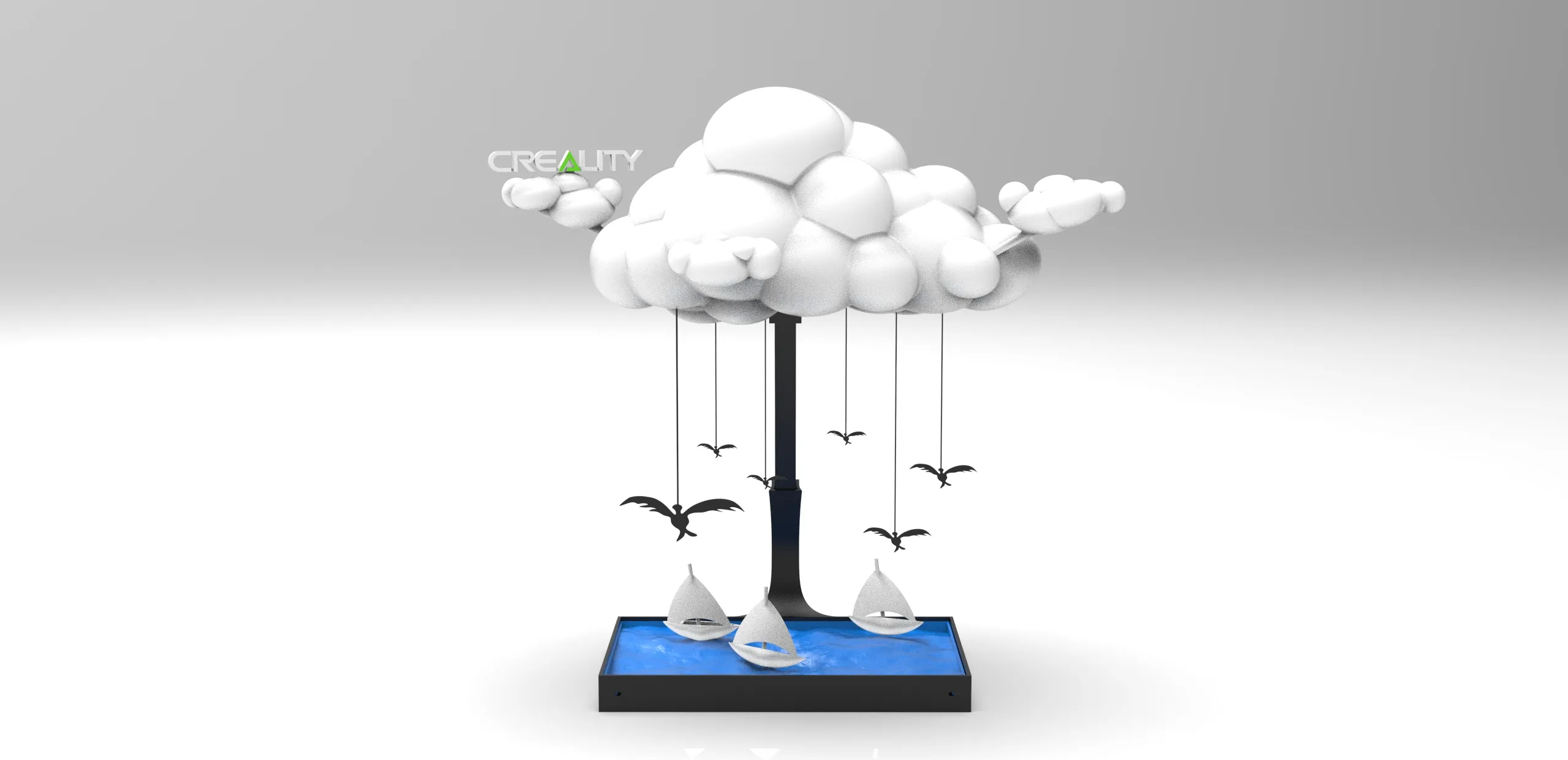 "3D Creality Cloud Table Lamp"