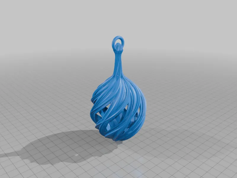 Double Spiral Christmas Bulb
