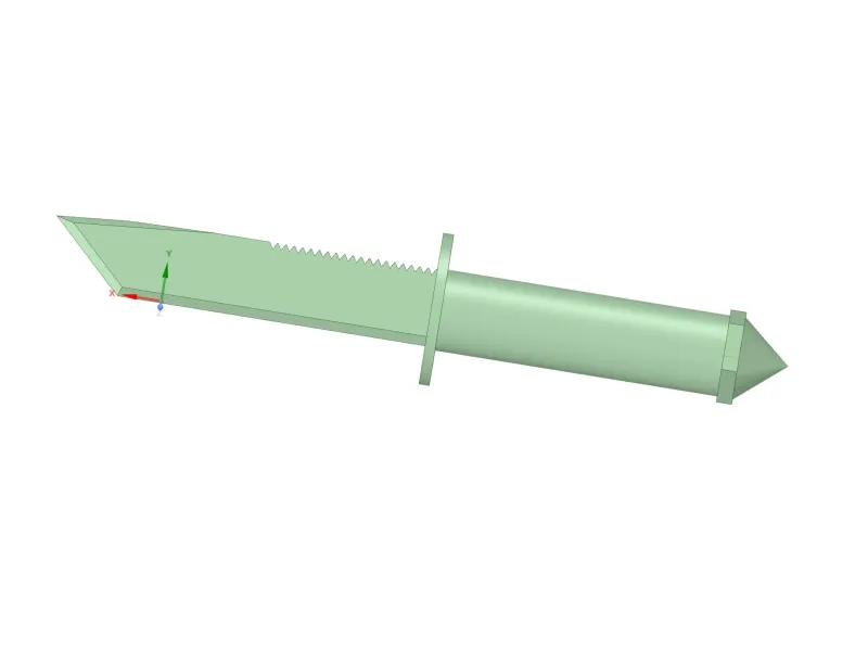 Toy Tanto Dagger with Skull Crusher Pommel