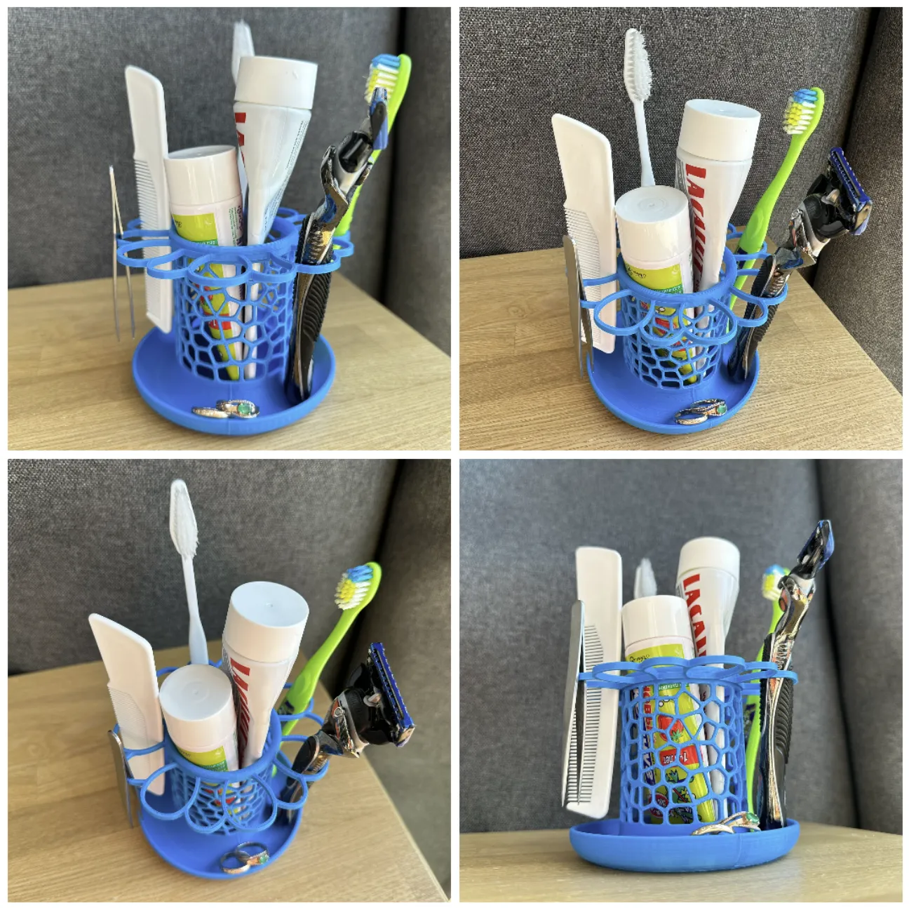 Flower toothbrush holder