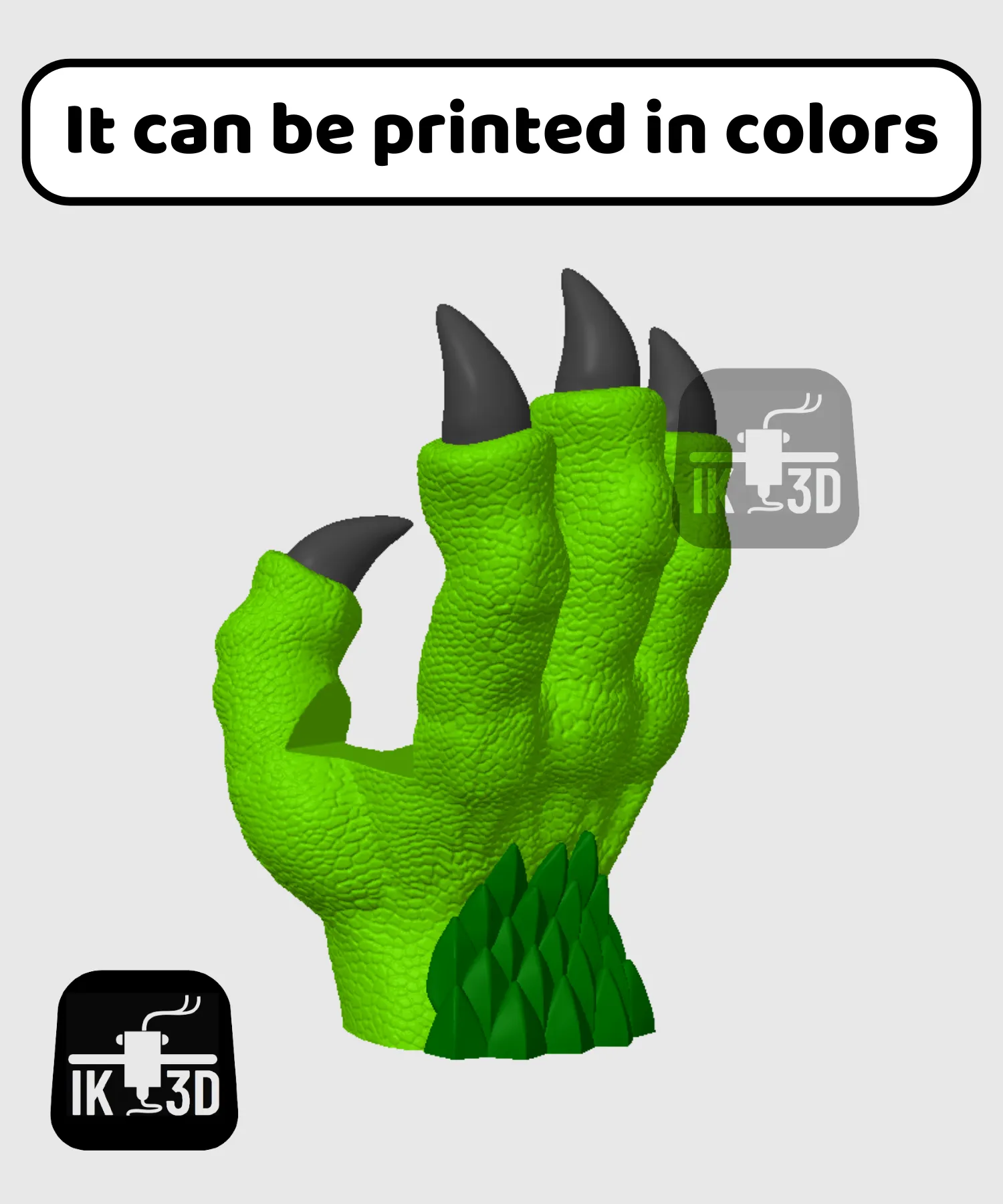 Dragon Claw Book Holder / No Supports / 3MF Included
