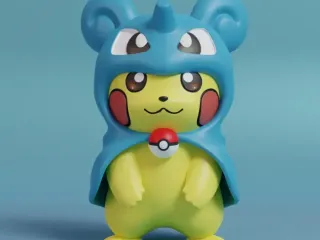 Pokemon - Pikachu Cosplay Lapras