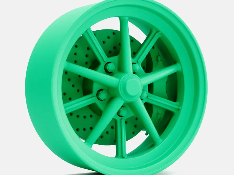 1/24 Scale, 15x6 ET Gasser Wheel and Brake