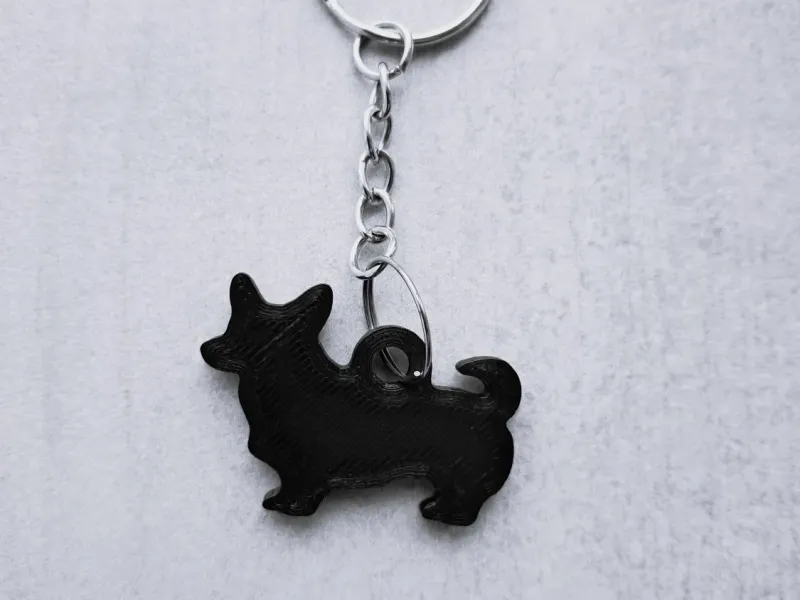 Corgi keychain