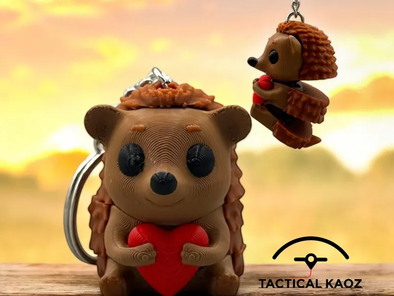 Adorable Hedgehog Figurine and Flexy Keychain Versions