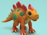 Cute dinosaur Keychain-0