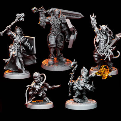 Epic Adventure Miniatures-Welcome Pack 3d model