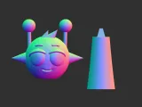 Simon Yellow Sprunki STL, 3mf, Obj, 3D Model Split file-1