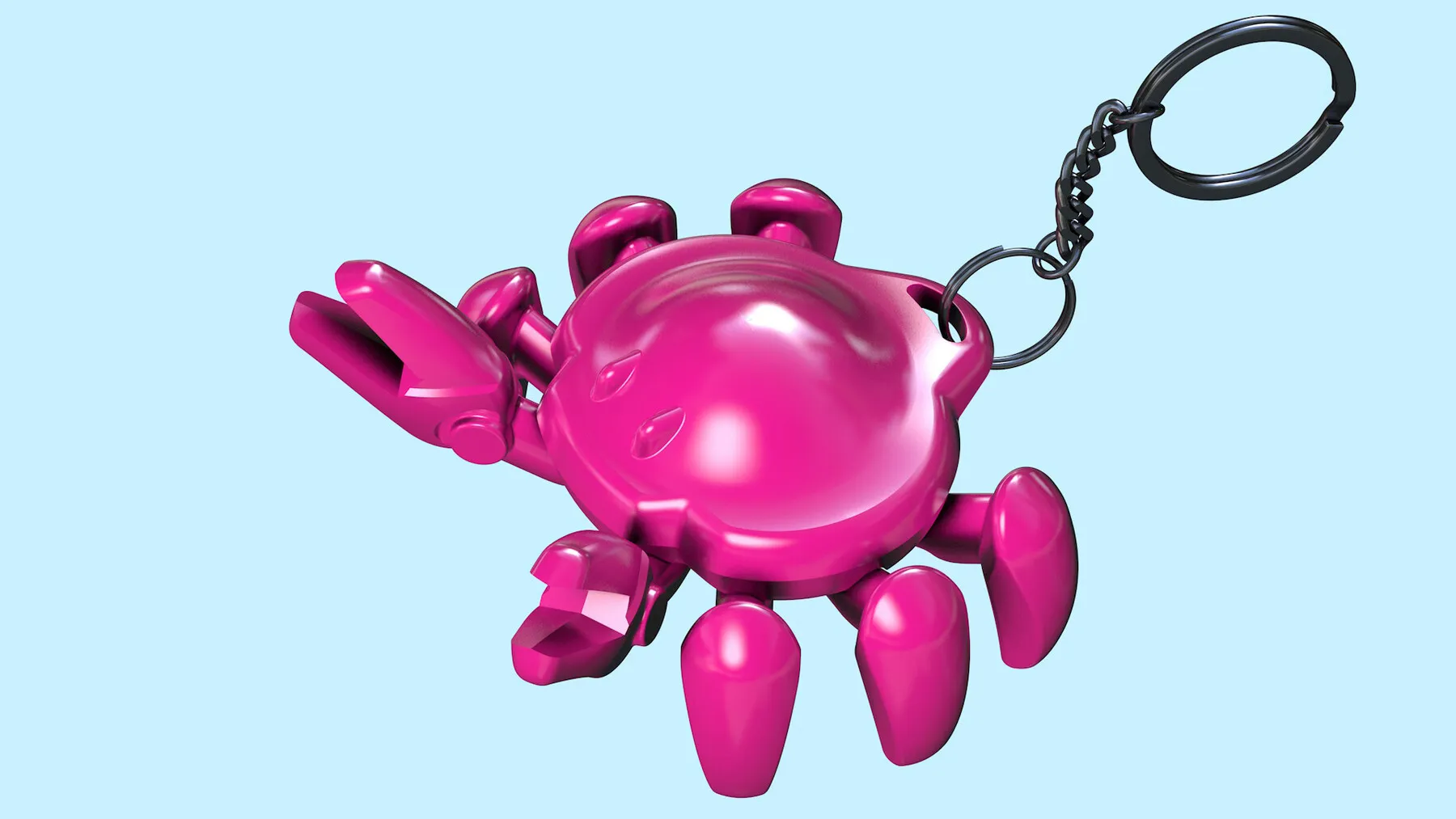 CRAB MASCOT KEYCHAIN-V2