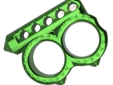 Brass knuckles for 2 fingers with a hammer-1