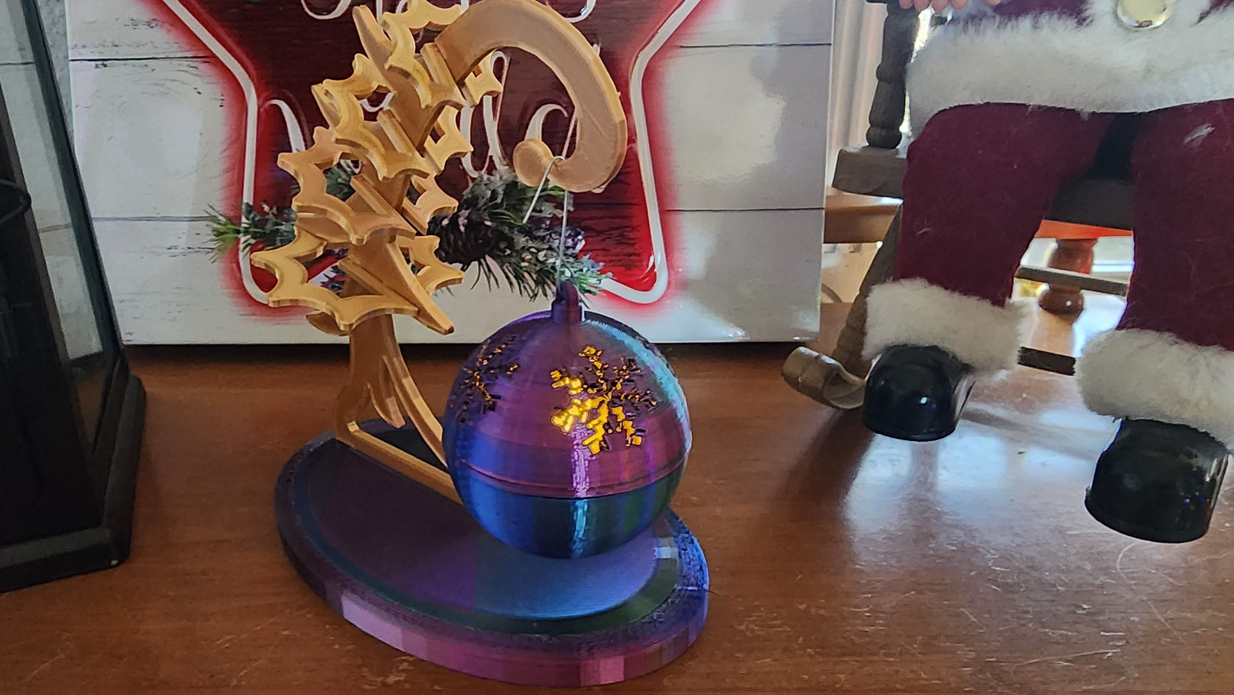 LED Tea Light Christmas Ornament 3D models download Creality Cloud