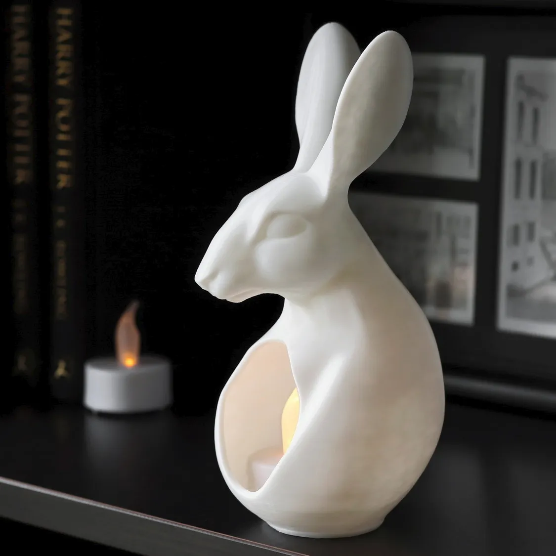 Spring Hare Tealight Holder-0