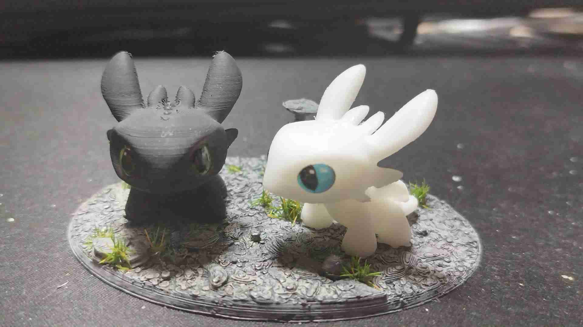 How to Train your Dragon Diorama - Toothless, Desdentao | 3D модели скачать  | Creality Cloud