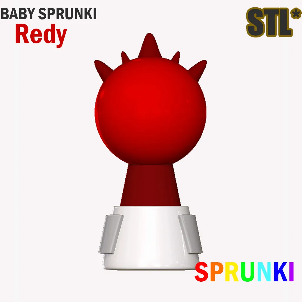 Sprunki Incredibox Baby Raddy Sprunki STL 3D Character Fanar