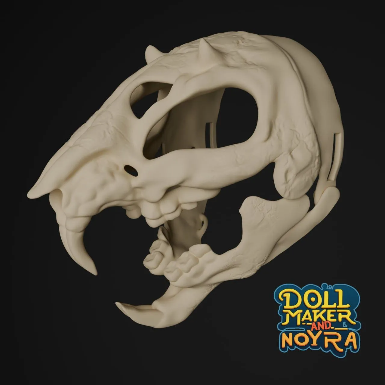 Furry head base: rat skull