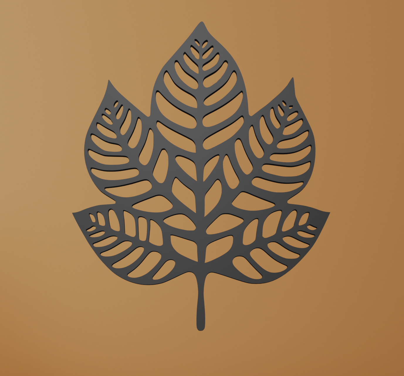 Leaf Wall Art 3D models download Creality Cloud