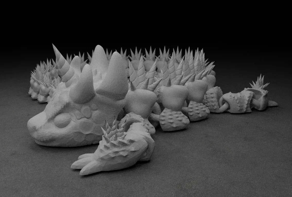 Print in Place Articulated Unicorn Dragon