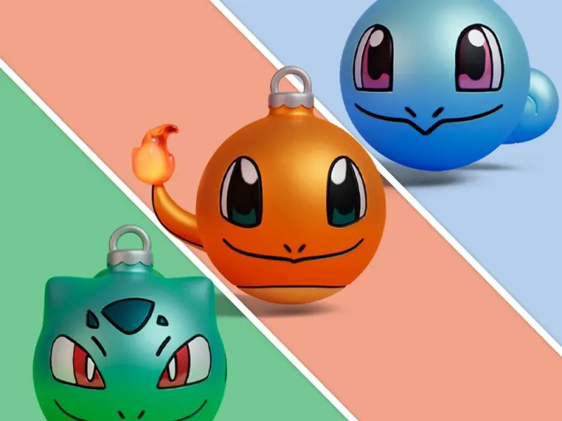 Pokemon - Ornament Charmander, Squirtle and Bulbasaur