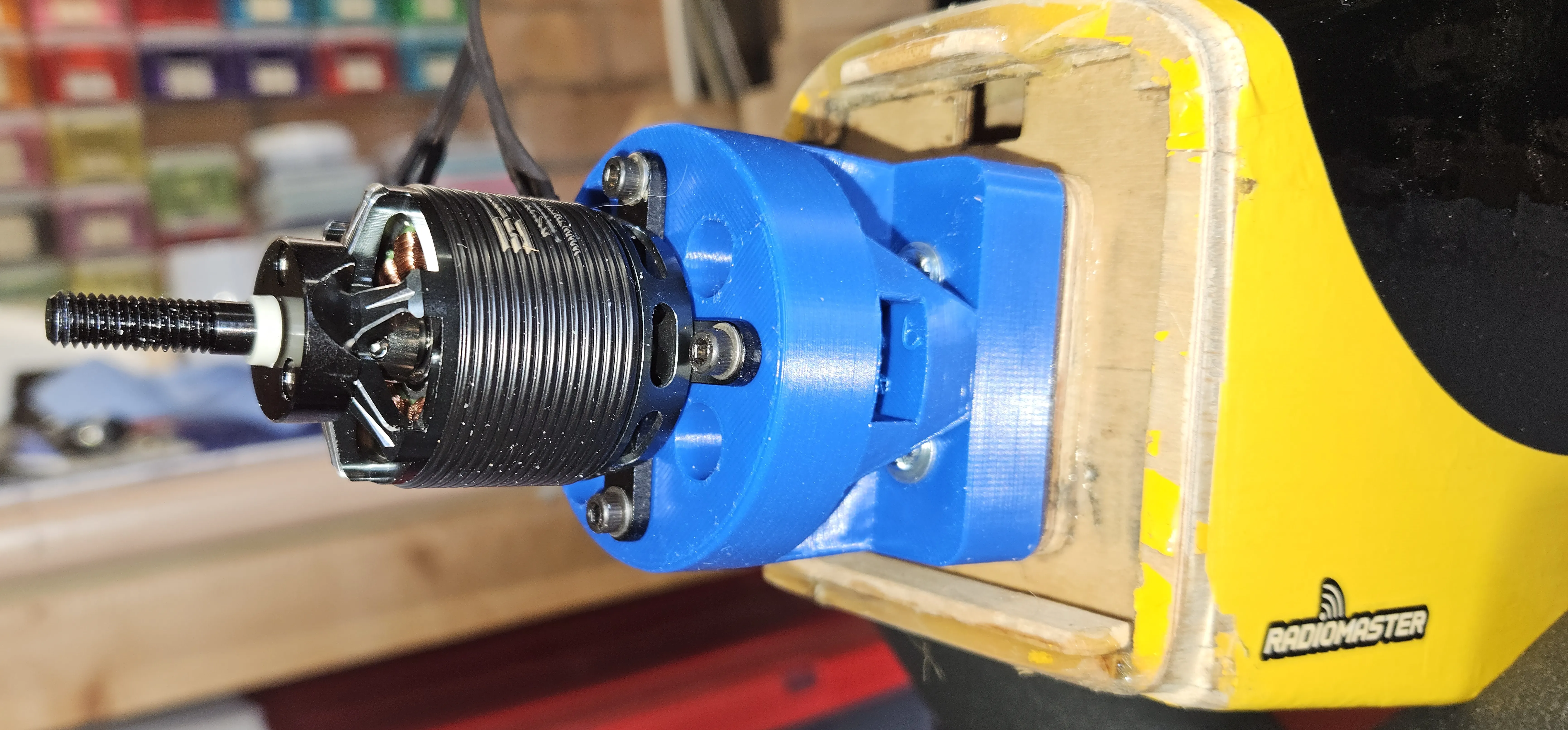 Motor mount for Wot 4 Mk 3 RC aeroplane electric conversion
