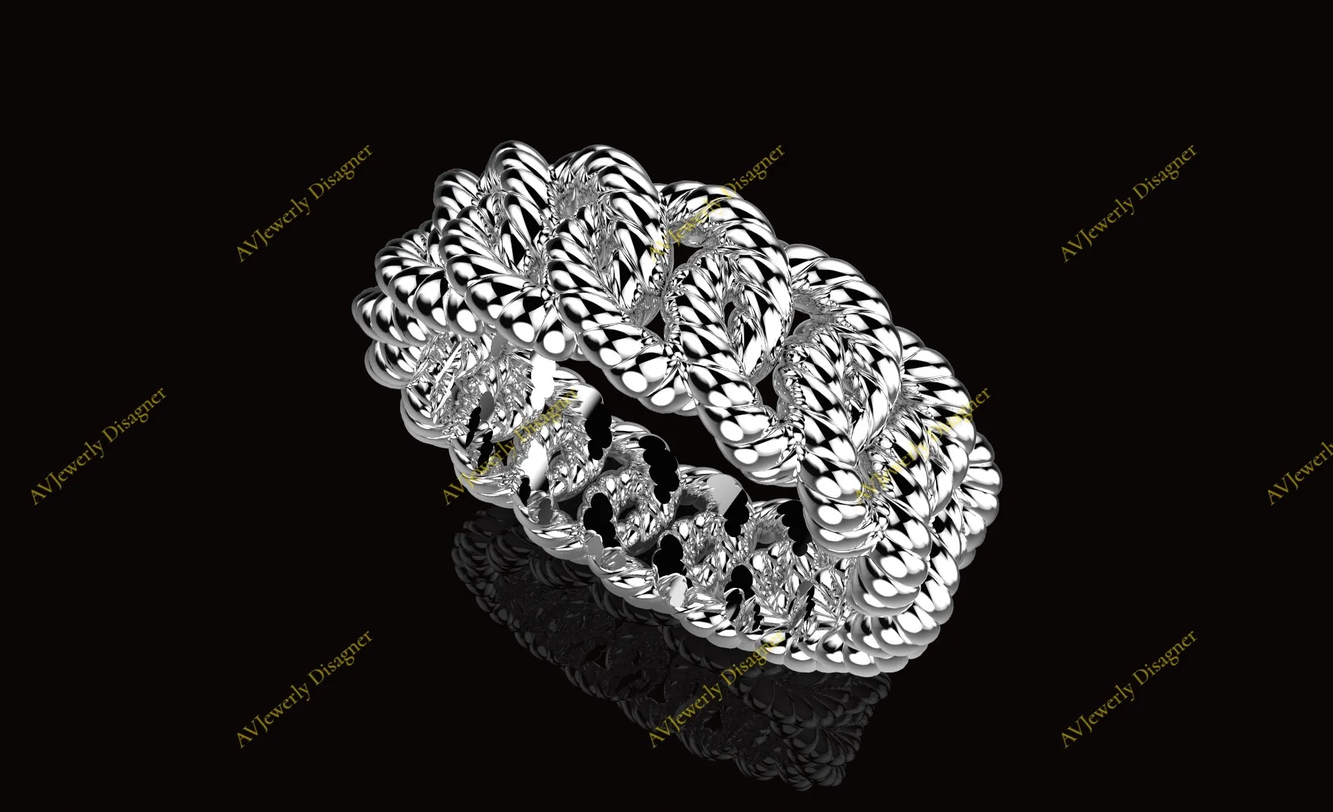 Anneau cubain stl