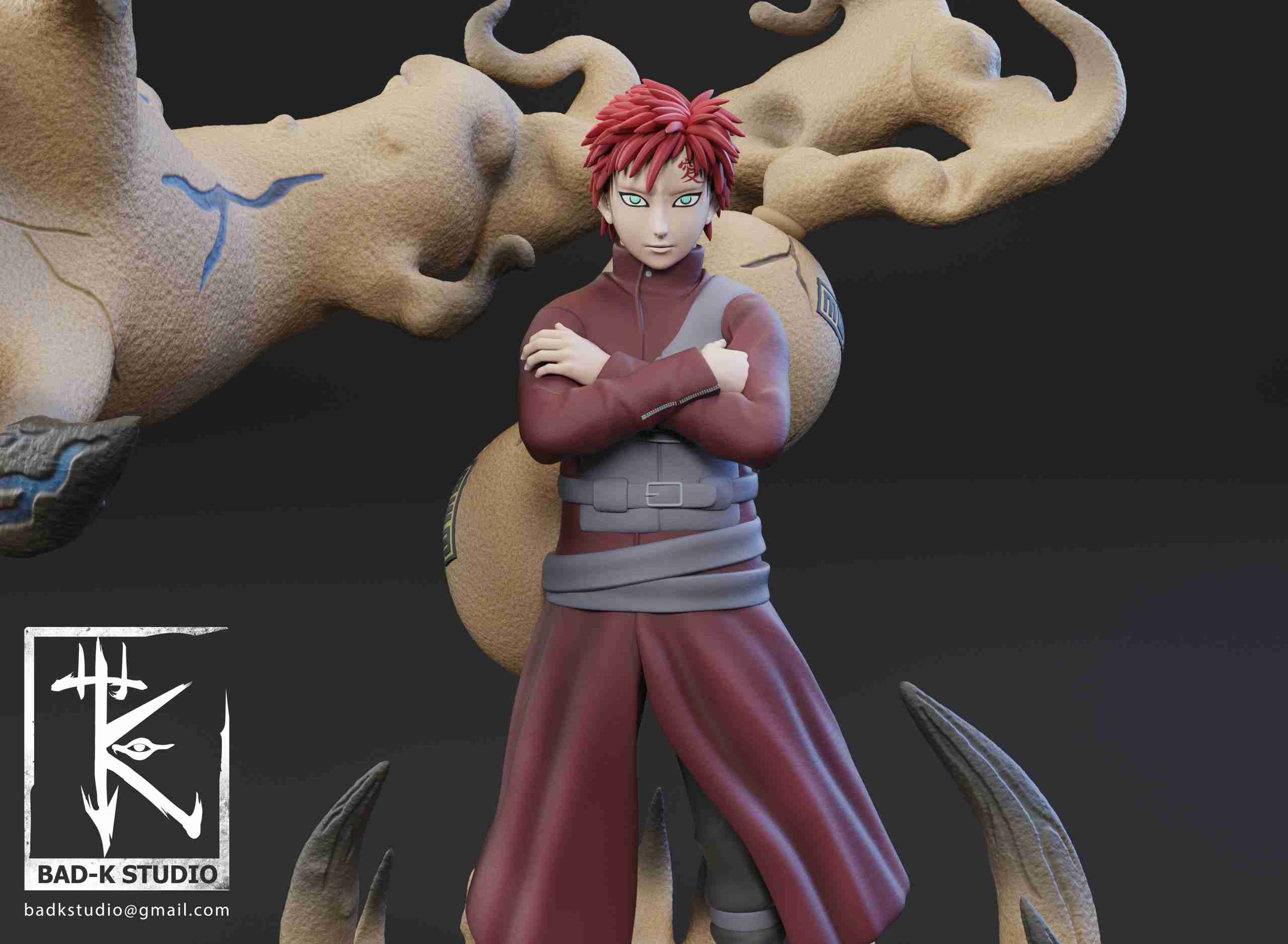 GAARA - NARUTO - 3D PRINTING MODEL, 3D models download