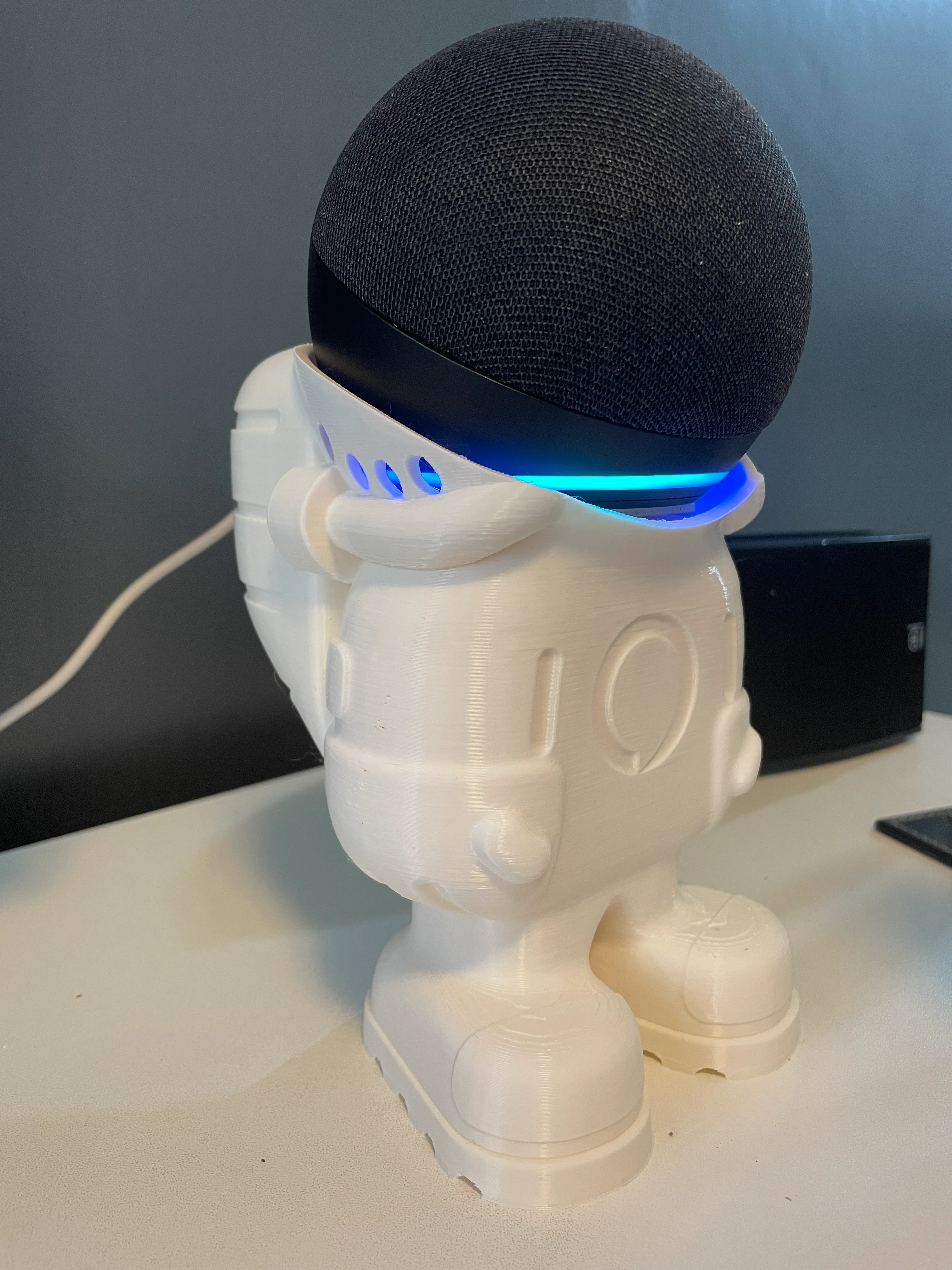 Custodia In Silicone Per Echo Dot 4a E 5a Generazione - Antiscivolo, Antipolvere, Nera, Base Stabile E Facile Da Pulire
