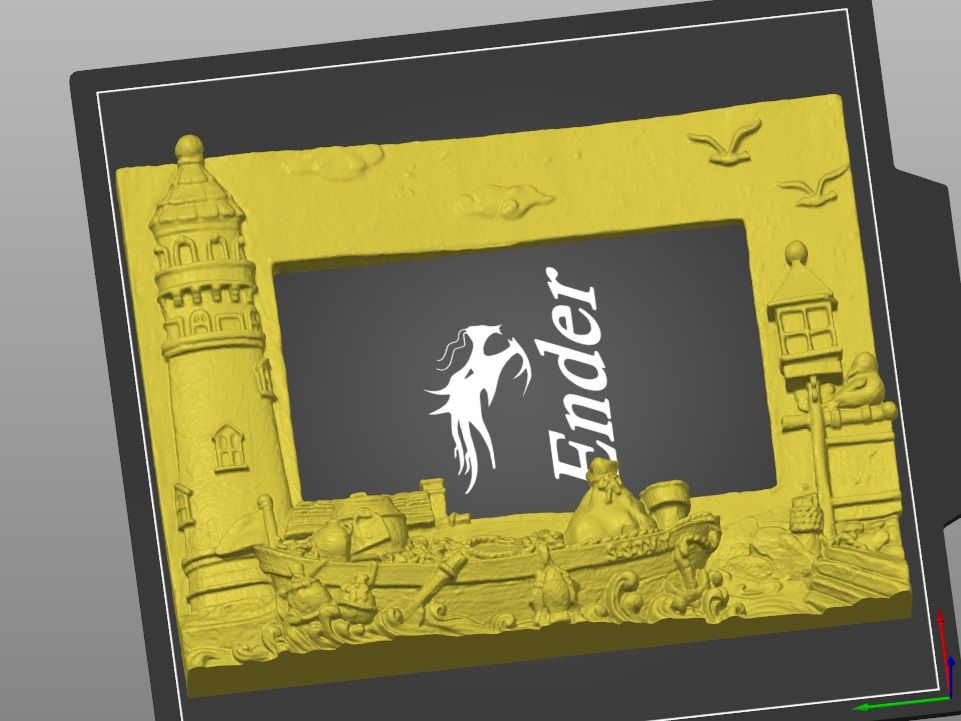 picture frame boat 3D models download Creality Cloud