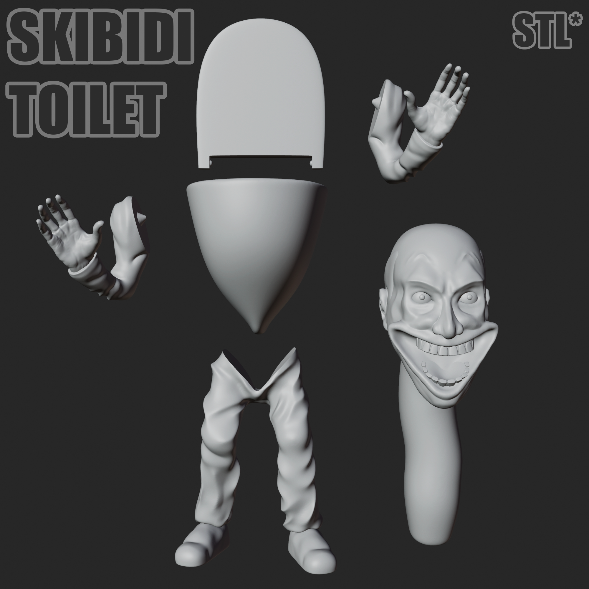 SKIBIDI TOILET - TITAN CAMERAMAN FLEXY 3D model 3D printable