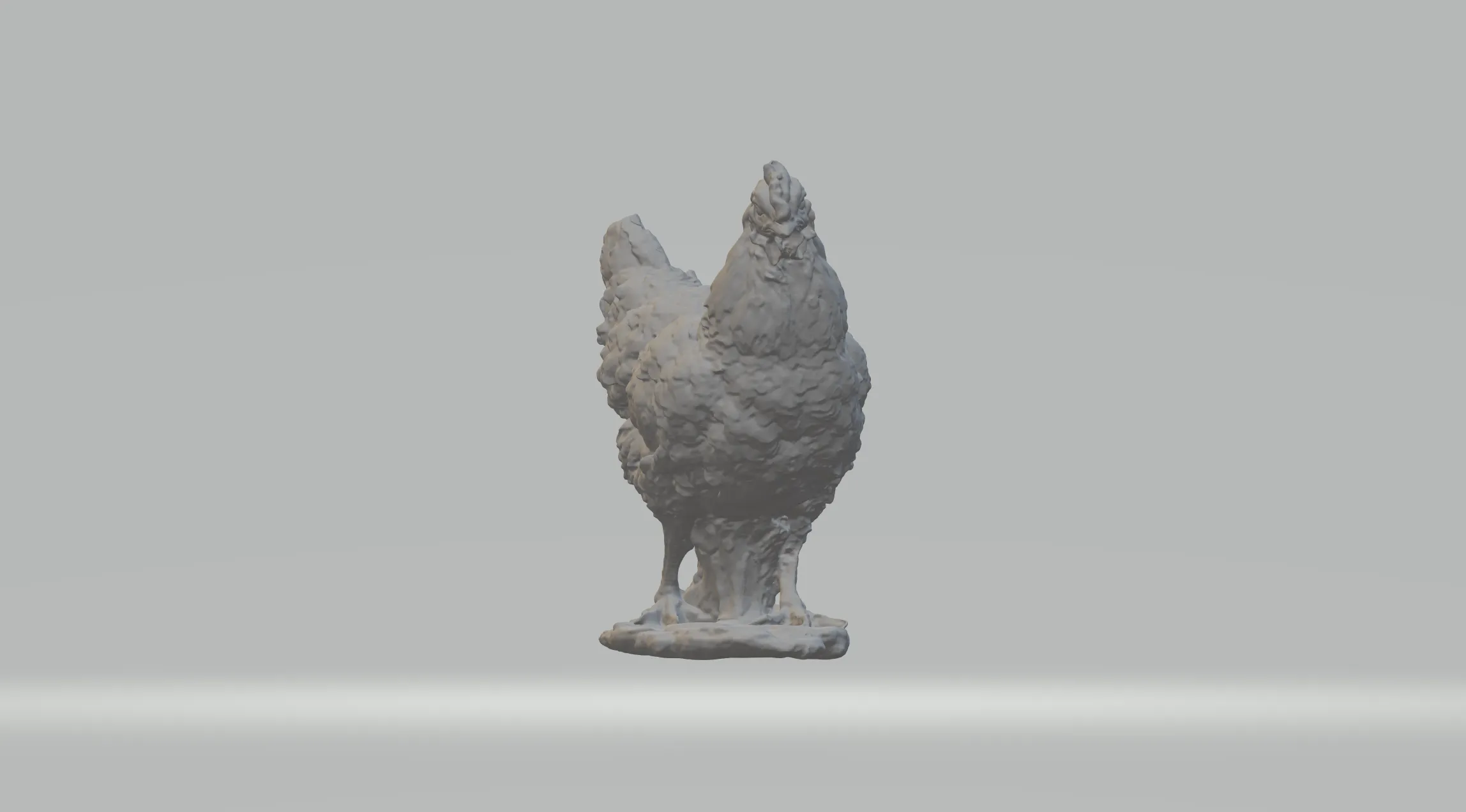 Hen Sculpture 3D print model